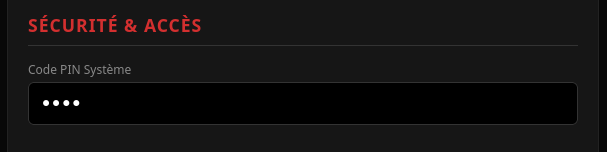 JanusEye access code setting